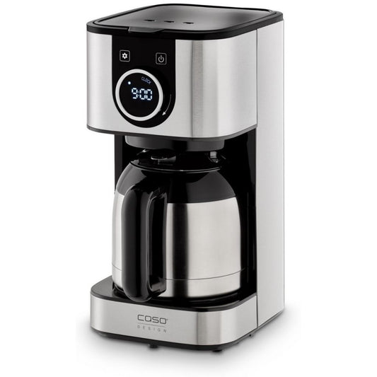 CASO Selection C10 Thermo Kaffeemaschine mit 12 L Thermoskanne Timer aus Edelstahl mit Permanentfilter für 10 Tassen