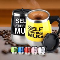 400ml Tassen Automatische elektrische selbstruehrende Tasse Tasse Kaffeemilch Mischbecher Smart Edelstahl Saft Mix Tasse Trinkgeschirr